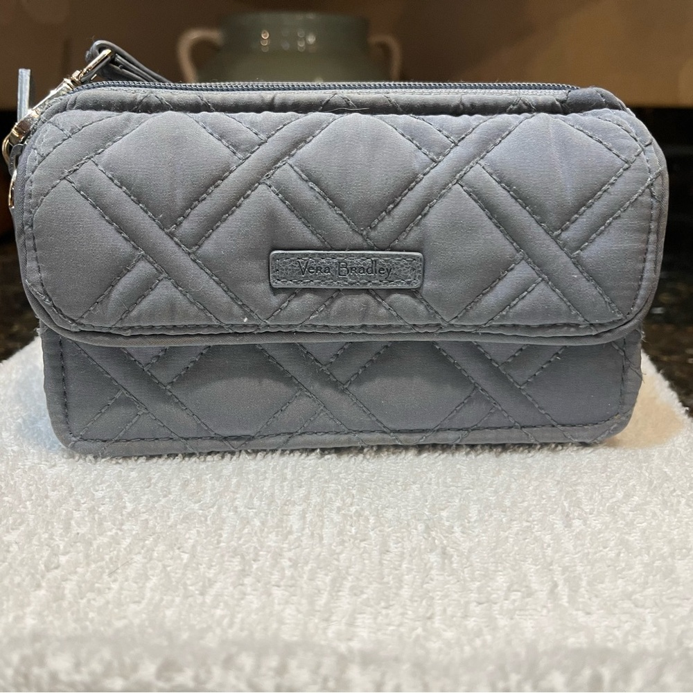Vera Bradley Gray Quilted Wallet